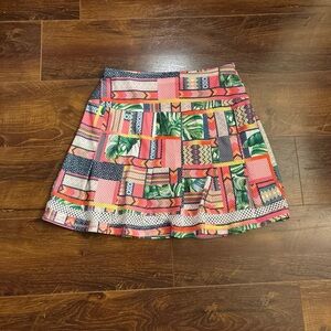 Lucky In Love Women’s Size XS (0-2) Multicolor Patchwork Skort.